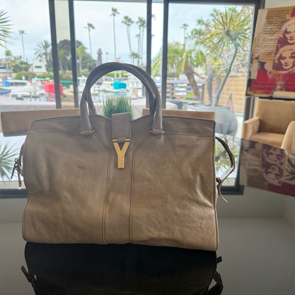 Yves Saint Laurent Tan Leather Men's Bag